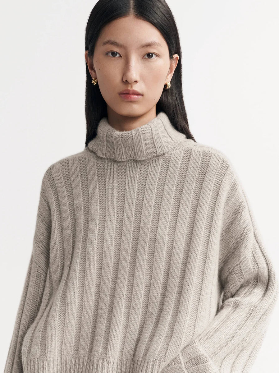 Ribbed turtleneck discount