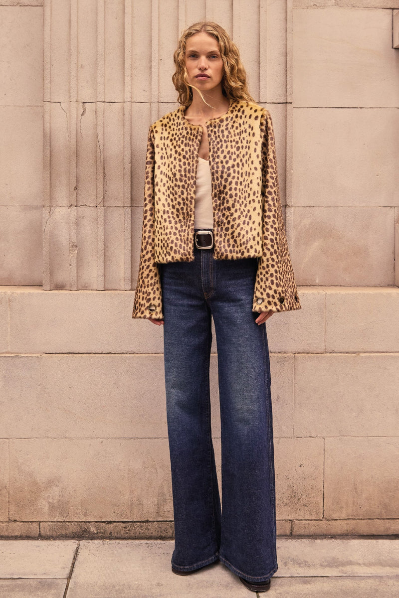Charlotte Simone Shirley Jacket in Cheetah Print– Willow Wolf