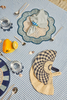 Coro Cora Breezy Placemat in Sky Blue & Navy