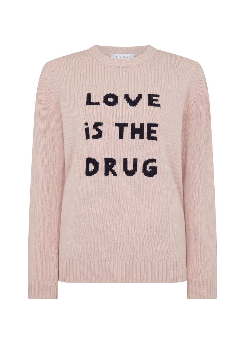 Bella Freud Love Is The Drug Jumper Dusty Pink Willow Wolf