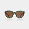 A. Kjaerbede Lilly Green Marble Sunglasses