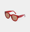 A. Kjaerbede Lilly Red Transparent Sunglasses