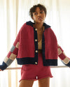 The Knotty Ones Prietema Rhubarb Crochet Knitted Jacket