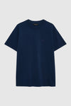 Anine Bing Lili Tee Framed Monogram in Washed Navy
