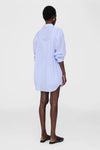 Anine Bing Plaza Shirt in Blue & White Mini Stripe