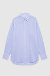 Anine Bing Plaza Shirt in Blue & White Mini Stripe