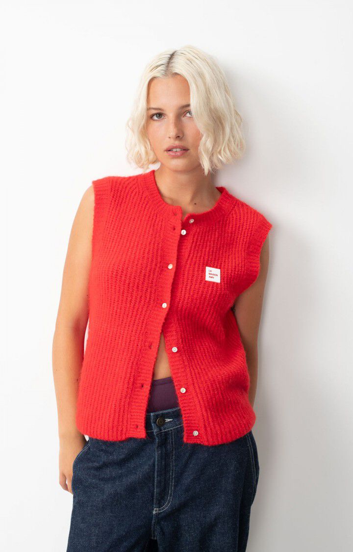 American Vintage East Vest Cardigan Pepper