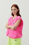 American Vintage Hoktown Gilet Acid Pink Melange