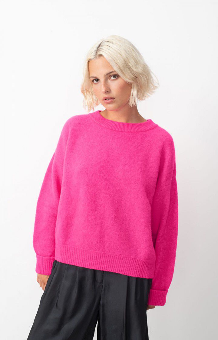 American Vintage Vitow Jumper Neon Pink Willow Wolf Marlborough
