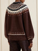 Doen Hue Cardigan in Brun Aberdeen Fair Isle