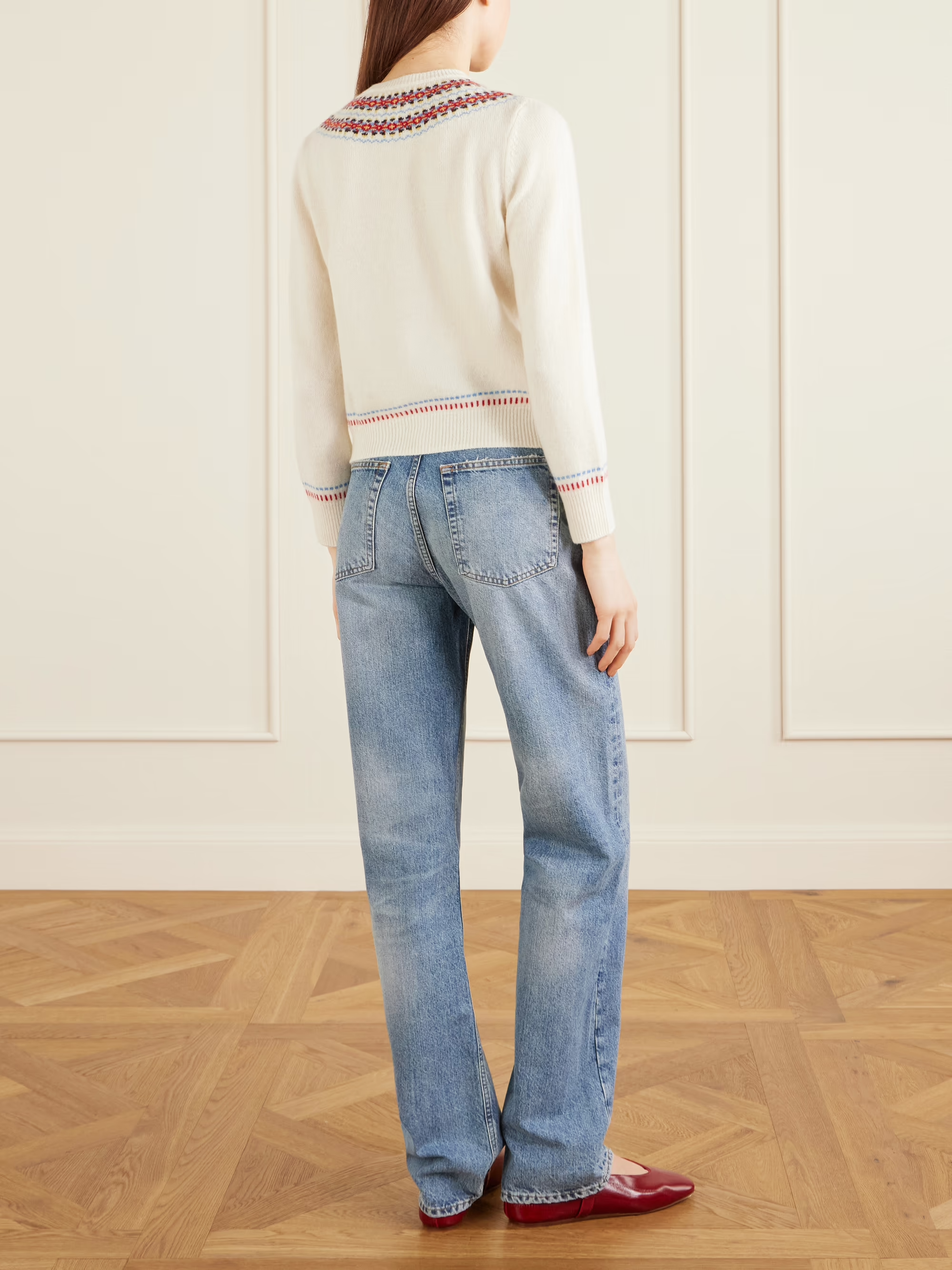 Doen Olympe Cardigan in Ivory Annecy Fair Isle– Willow & Wolf Marlborough