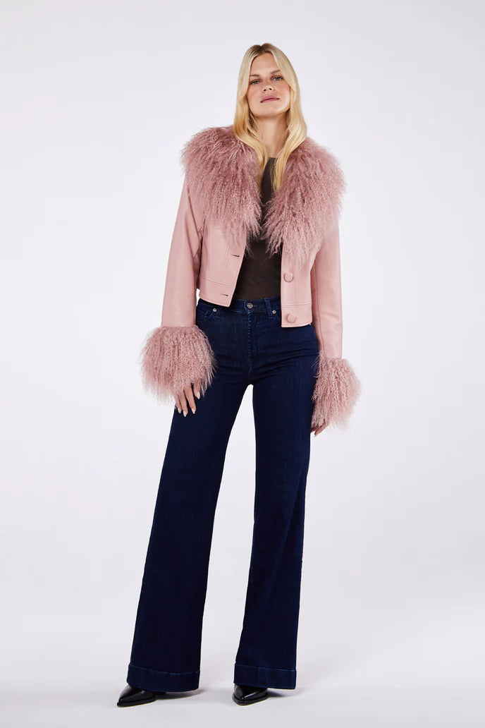 Charlotte Simone Cropped Penny Jacket Dusty Pink– Willow & Wolf