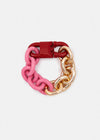 Essentiel Antwerp Europe Chain Bracelet Gold, Pink & Burgundy