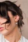 Heavenly London Les Formes The Gold Emerald Cut Drop Earrings
