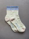 Ivy Ellis Embo Socks in Pastel Blue, Pink and Yellow