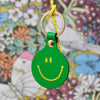 Ark Colour Design Smiley Face Key Fob Green