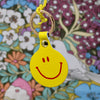 Ark Colour Design Smiley Face Key Fob Yellow