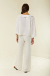 Palm Noosa North Linen Trousers White