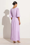 Faithfull The Brand La Mia Lilac Linen Maxi Dress