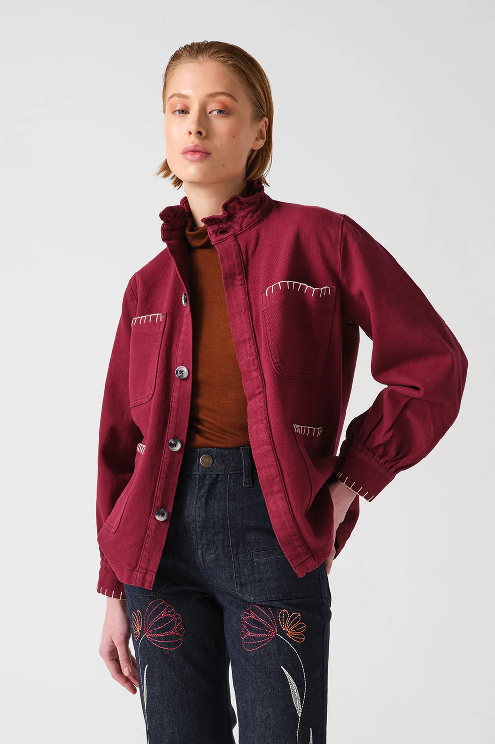 Seventy + Mochi Pablo Jacket Burgundy– Willow & Wolf Marlborough