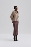 By Malina Yselle Button Detailed Alpaca Blend Sweater