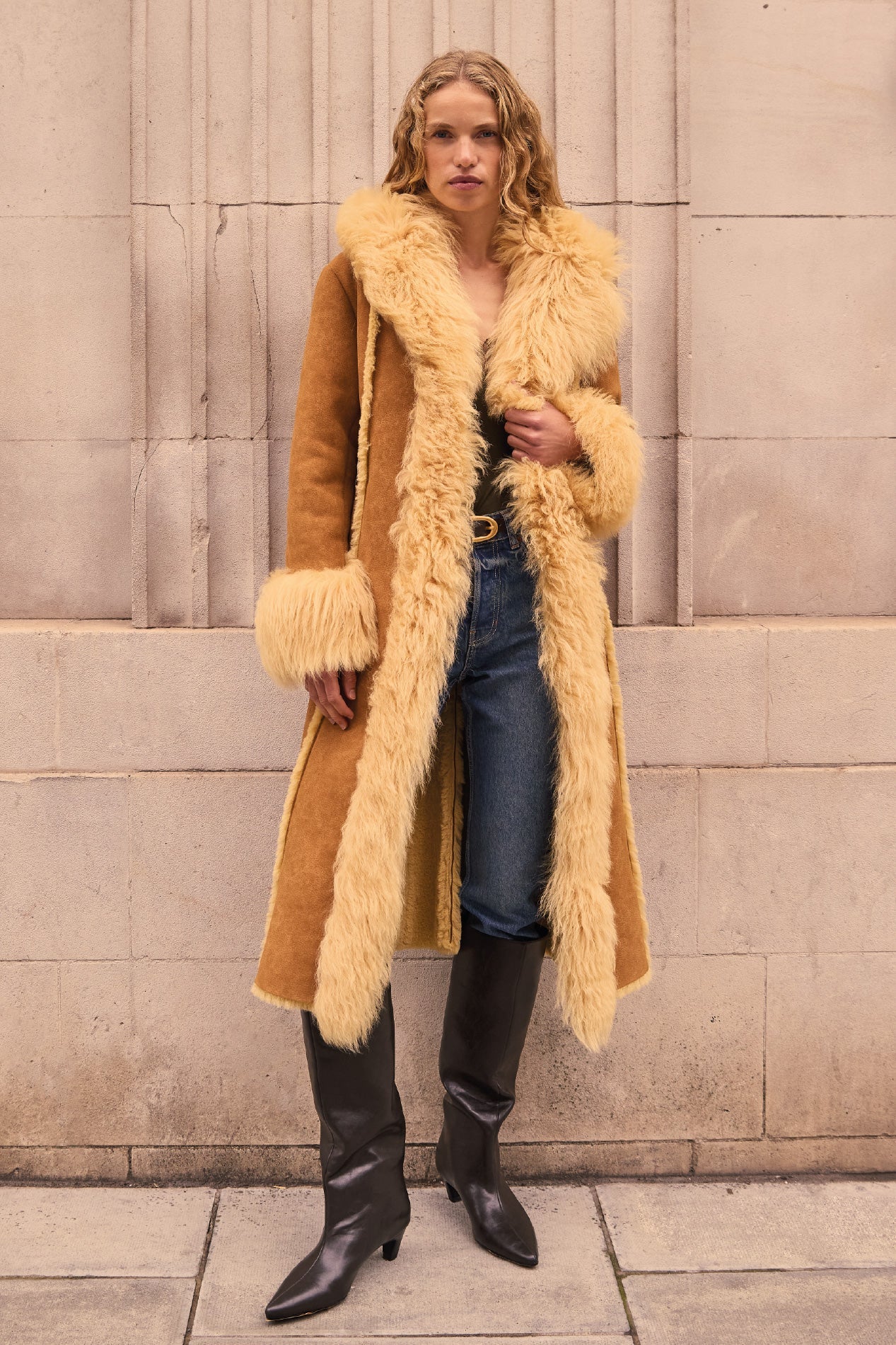 Charlotte Simone Indie Coat in Gingerbread and Caramel– Willow