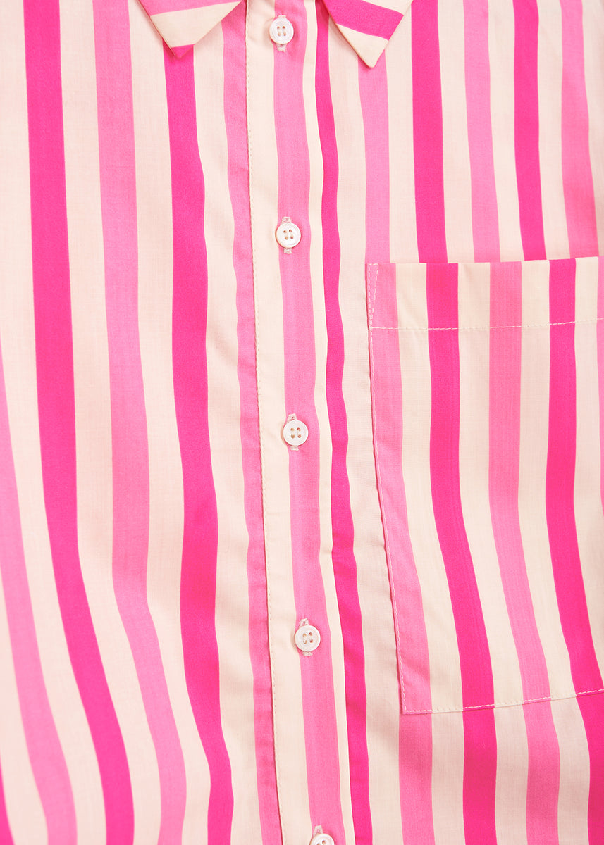 Essentiel Antwerp Ezra Pink Stripe Shirt– Willow & Wolf Marlborough