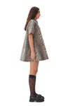 Ganni Leopard Printed Denim Mini Dress Willow & Wolf Marlborough Ganni Leopard Printed Denim Mini Dress Willow & Wolf Marlborough
