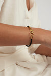 Tilly Sveaas Friendship Bracelet Noir Gold