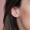 Enamel Copenhagen Soleil Stud Earrings - Rose