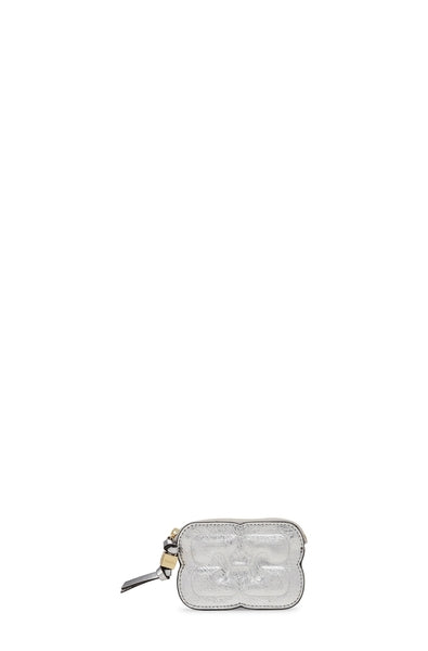 Ganni Bou Compact Zipped Wallet Metallic– Willow & Wolf