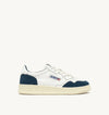 Autry Medalist Low Sneakers in White and Capri Leather Suede