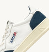 Autry Medalist Low Sneakers in White and Capri Leather Suede