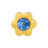 Copenhagen Lulu Gold Plated Earring - Blomst Blue