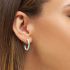 Lulu Copenhagen Enamel Mint Hoop Earrings