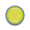 Bornn Colorama Small Plate 18cm - Chartreuse with Electric Blue Rim