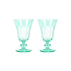 Sir Madame Rialto Menthe Tulip Glass Set of 2