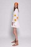 Sundress Lelia White Sunflower Dress