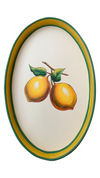 Les Ottomans Hand Painted Iron Lemon Tray