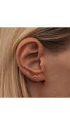 Copenhagen Lulu Gold Plated Earring - Snaky Pink