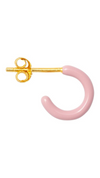 Copenhagen Lulu Gold Plated Earring - Light Pink Colour Hoop