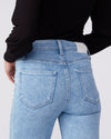 Paige Cindy High Rise Straight Raw Hem Ankle Jeans