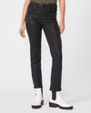 Paige Cindy Luxe Coated Jeans - Black Frog
