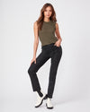 Paige Cindy Luxe Coated Jeans - Black Frog